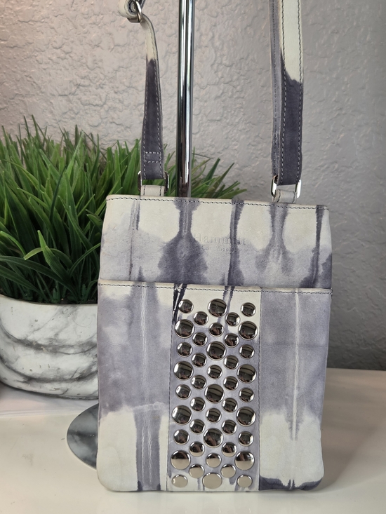 Hammitt Handbags - Hammitt Rare Tie Dye Leather Studded Crossbody Bag Silver Rivets EUC